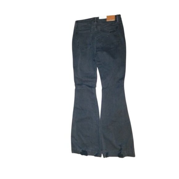 Judy Blue Size 13/ 31 Black High Waist Flared Contour Top Denim Jeans NWT - Picture 3 of 3